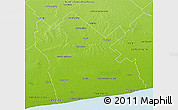Physical 3D Map of Tres Arroyos