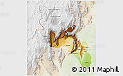 Physical 3D Map of Catamarca, lighten