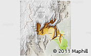 Physical 3D Map of Catamarca, lighten, semi-desaturated