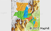 Political 3D Map of Catamarca, physical outside