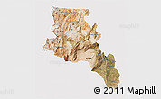 Satellite 3D Map of Catamarca, cropped outside