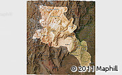 Satellite 3D Map of Catamarca, darken