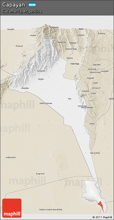 Classic Style 3D Map of Capayan