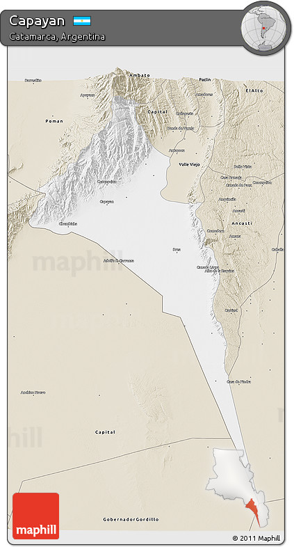 Classic Style 3D Map of Capayan