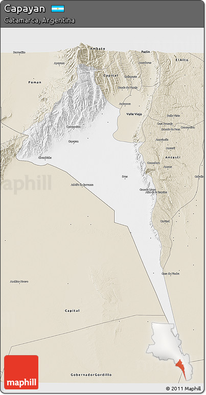 Classic Style 3D Map of Capayan