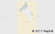 Classic Style 3D Map of Capayan, single color outside