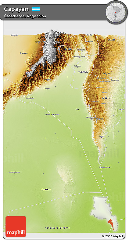 Physical 3D Map of Capayan