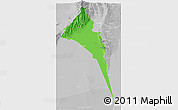 Political 3D Map of Capayan, lighten, desaturated