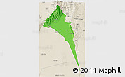 Political 3D Map of Capayan, shaded relief outside