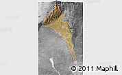 Satellite 3D Map of Capayan, desaturated
