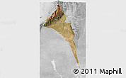 Satellite 3D Map of Capayan, lighten, desaturated