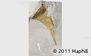 Satellite 3D Map of Capayan, lighten, semi-desaturated