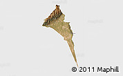 Satellite 3D Map of Capayan, single color outside