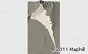 Shaded Relief 3D Map of Capayan, darken