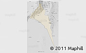 Shaded Relief 3D Map of Capayan, desaturated