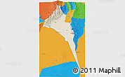 Shaded Relief 3D Map of Capayan, political outside