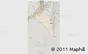 Shaded Relief 3D Map of Capayan, semi-desaturated