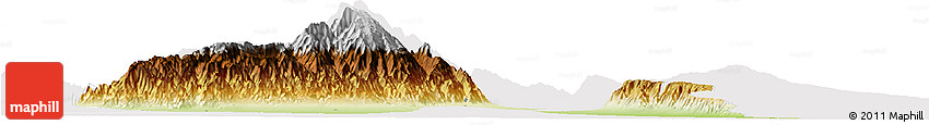 Physical Horizon Map of Capayan, cropped outside