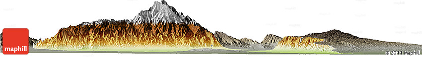 Physical Horizon Map of Capayan, darken, semi-desaturated
