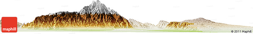 Physical Horizon Map of Capayan, lighten