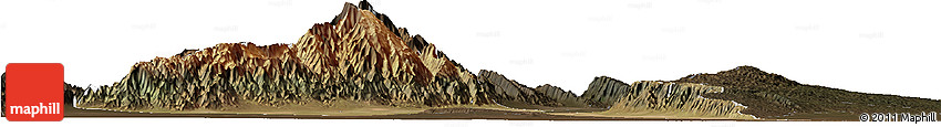 Satellite Horizon Map of Capayan, darken
