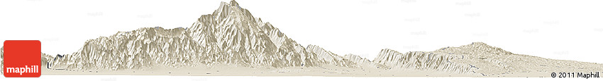 Shaded Relief Horizon Map of Capayan