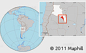Gray Location Map of Capayan, highlighted parent region