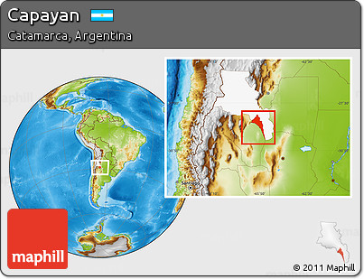 Physical Location Map of Capayan, highlighted parent region