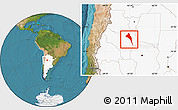 Satellite Location Map of Capayan, highlighted country