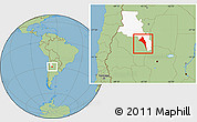 Savanna Style Location Map of Capayan, highlighted parent region