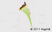 Physical Map of Capayan, cropped outside