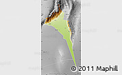 Physical Map of Capayan, desaturated