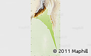 Physical Map of Capayan, lighten