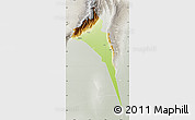 Physical Map of Capayan, lighten, semi-desaturated