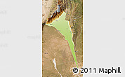 Physical Map of Capayan, satellite outside