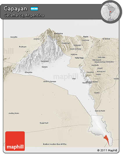 Classic Style Panoramic Map of Capayan