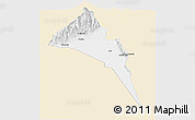 Classic Style Panoramic Map of Capayan, single color outside