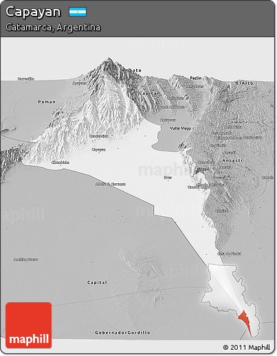 Gray Panoramic Map of Capayan