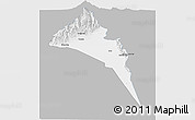 Gray Panoramic Map of Capayan, single color outside