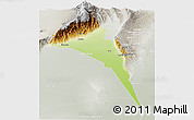 Physical Panoramic Map of Capayan, lighten, semi-desaturated
