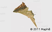 Satellite Panoramic Map of Capayan, cropped outside