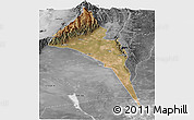 Satellite Panoramic Map of Capayan, desaturated