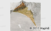 Satellite Panoramic Map of Capayan, lighten, semi-desaturated