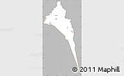 Gray Simple Map of Capayan, cropped outside