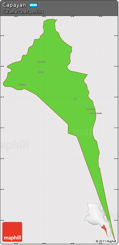 Political Simple Map of Capayan, cropped outside