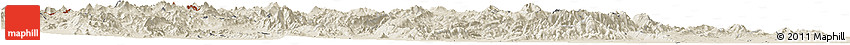 Shaded Relief Horizon Map of Catamarca