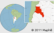 Savanna Style Location Map of Catamarca, highlighted country