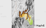 Physical Map of Catamarca, desaturated