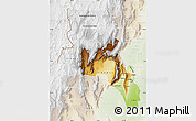 Physical Map of Catamarca, lighten
