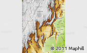 Physical Map of Catamarca